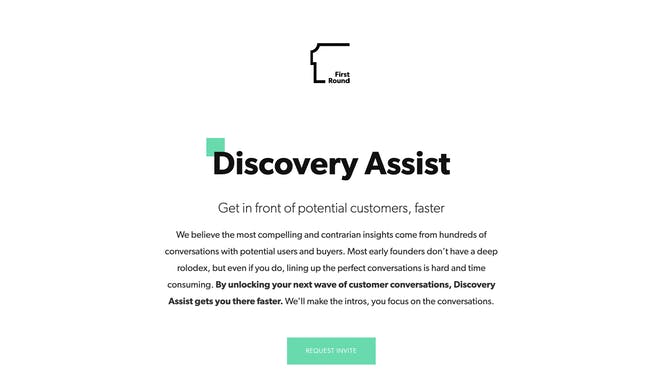 Discovery Assist by First Round