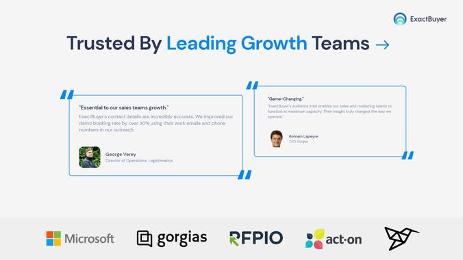 ExactBuyer Audiences & Enrichment API