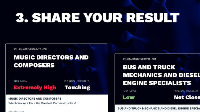 Will My Job Give Me Covid-19?