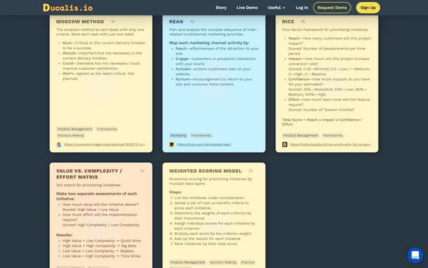 Prioritization Sticky Notes
