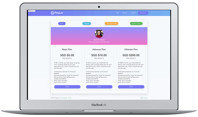 PayLor.Me 2.0 via Stripe