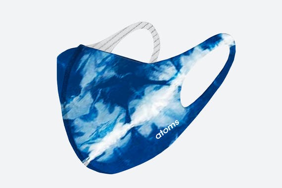 Atoms in Tie Dye Blue