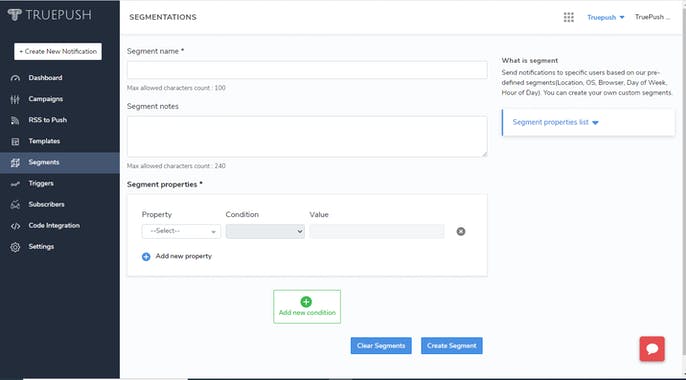 Truepush - Free Push Notifications